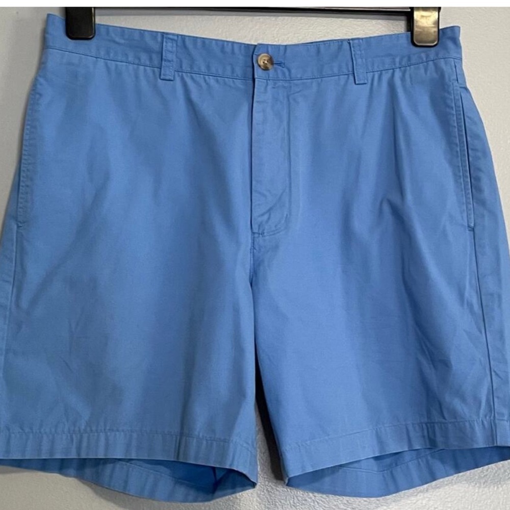 Vineyard Vines Blue Cotton Chino Club Shorts 34